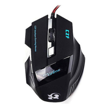 Optical Mouse T6 Ποντίκι με RGB Φωτισμό 7 LED - Χρώμα: Μαύρο