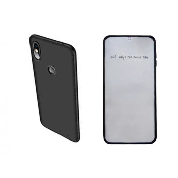 Θήκη Μπρος/Πίσω 360° για Xiaomi Redmi Note 5 Pro - Χρώμα: Μαύρο