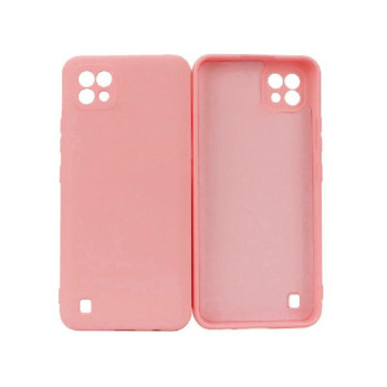 Θήκη Πλάτης Σιλικόνης Απλή για Realme C11 2021 - Χρώμα: Ρόζ