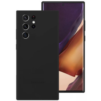 Θήκη Πλάτης Σιλικόνης Soft για Samsung Galaxy S22 Ultra - Χρώμα: Μαύρο