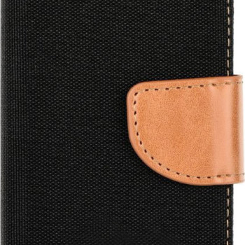 Θήκη Βιβλίο Goospery Canvas Diary με Κλίπ για Samsung Galaxy S9 - Χρώμα: Μαύρο / Καφέ Θήκη Βιβλίο Goospery Canvas Diary με Κλίπ για Samsung Galaxy S9 - Χρώμα: Μαύρο / Καφέ