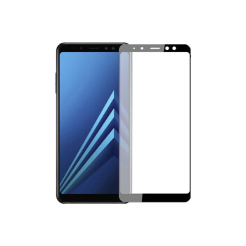 Full Cover Full Glue Tζαμάκι Προστασίας Οθόνης για Samsung Galaxy A5 2018 - Χρώμα: Μαύρο