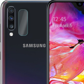 Full Glue Full Cover Full Glue Tζαμάκι Προστασίας Πίσω Κάμερας για Samsung Galaxy A70 - Χρώμα: Διάφανο