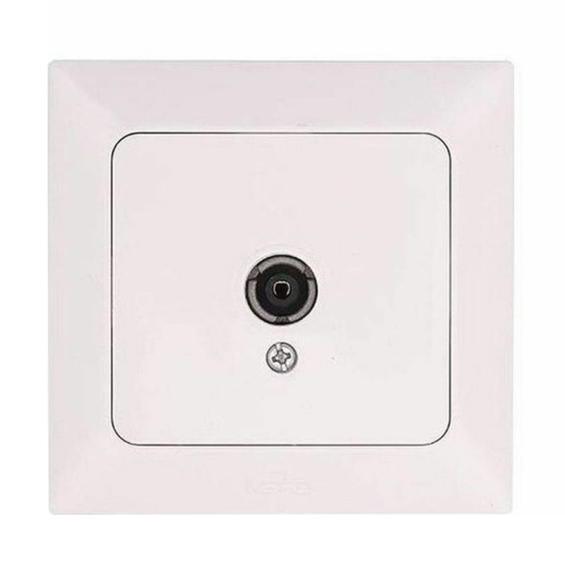 Πρίζα Κεραίας Τηλεόρασης Τερματική 152-12009 - Χρώμα: Λευκό