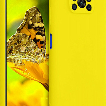 Θήκη Πλάτης Σιλικόνης Soft για Xiaomi Poco X3/Poco X3 Pro - Χρώμα: Κίτρινο