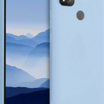 Θήκη Πλάτης Σιλικόνης Απλή για Xiaomi Redmi 9C - Χρώμα: Απαλό Μπλέ