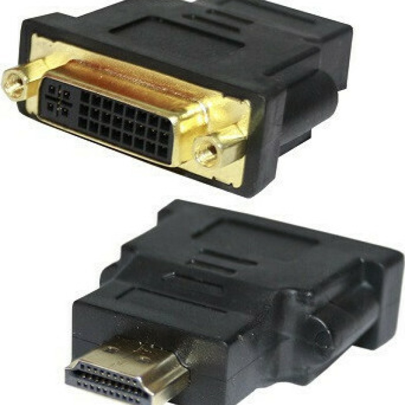 Andowl Q-C31 Μετατροπέας HDMI Male σε DVI-I Female 1 Τεμάχιο - Χρώμα: Μαύρο