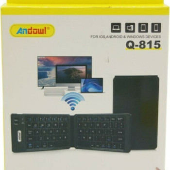 Andowl Q-815 Ασύρματο Bluetooth Πληκτρολόγιο Αγγλικό US - Χρώμα: Μαύρο
