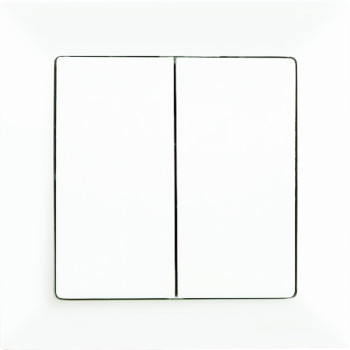 Χωνευτός Διπλός Διακόπτης Τοίχου για Έλεγχο Φωτισμού με Πλαίσιο & Δύο Πλήκτρα - Χρώμα: Λευκό Χωνευτός Διπλός Διακόπτης Τοίχου για Έλεγχο Φωτισμού με Πλαίσιο & Δύο Πλήκτρα - Χρώμα: Λευκό