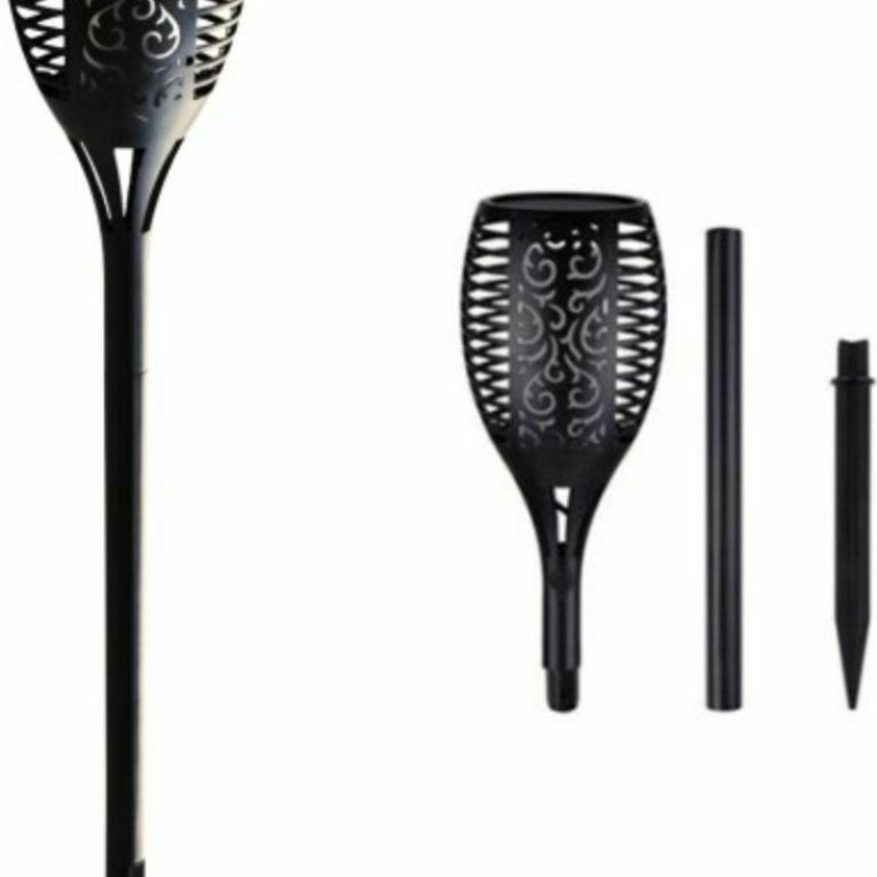 Spot Light Στεγανό Καρφωτό Ηλιακό Φωτιστικό IP65 με Ανιχνευτή Κίνησης & Αισθητήρα Φωτός & Θερμό Λευκό Φως XF-6018 7730 - Χρώμα: Μαύρο