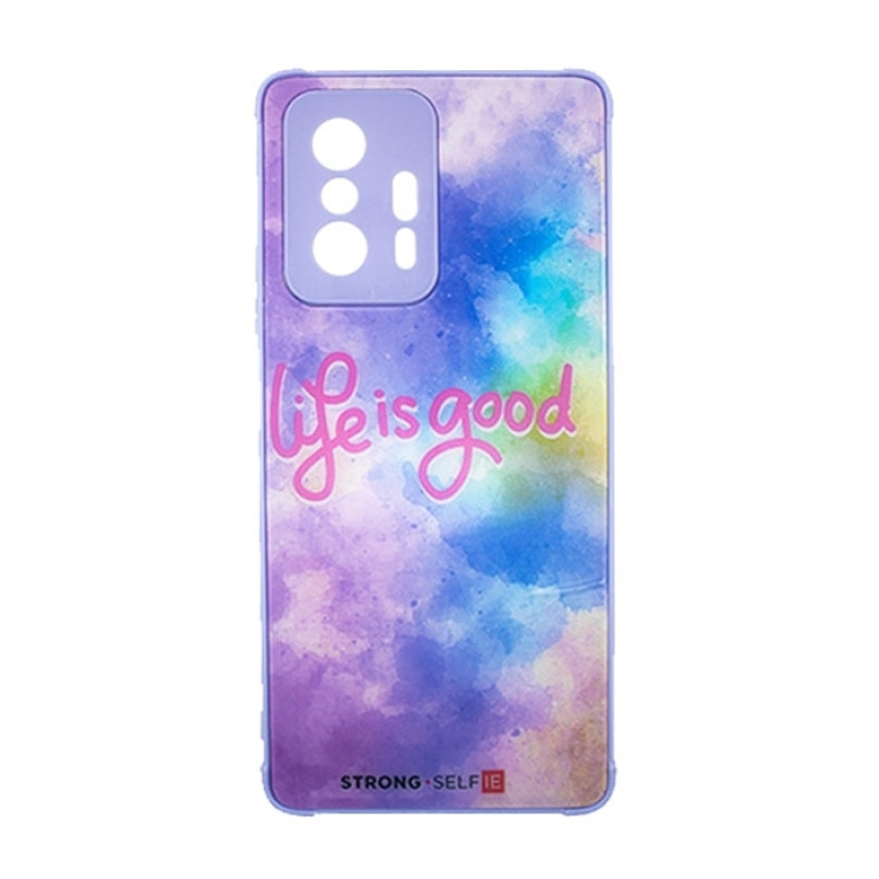 Θήκη Πλάτης Σιλικόνης Απλή για Xiaomi Mi 11T 5G - Χρώμα: Πολύχρωμο Μωβ