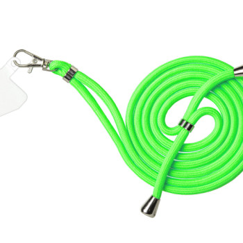 Λουράκι/ Μπρελόκ Λαιμού με Αποσπώμενη Άκρη για Κινητό - Χρώμα: Φωσφοριζέ Πράσινο