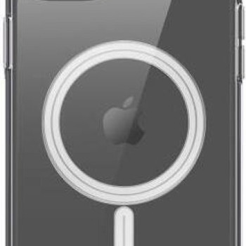 Θήκη Πλάτης Σιλικόνης με MagSafe για Apple iPhone 15 - Χρώμα: Διάφανο