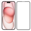 Προστασία Οθόνης Full Glass Full Glue Tempered Glass για iPhone 15 - Χρώμα: Μαύρο