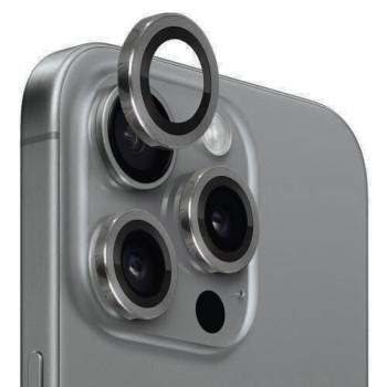 Full Glue Tζαμάκι Προστασίας Πίσω Κάμερας με Μεταλλικό Πλαίσιο για Apple iPhone 15 Pro / Pro Max - Χρώμα: Γκρι Full Glue Tζαμάκι Προστασίας Πίσω Κάμερας με Μεταλλικό Πλαίσιο για Apple iPhone 15 Pro / Pro Max - Χρώμα: Γκρι