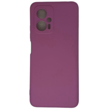 Θήκη Πλάτης Σιλικόνης Soft για Xiaomi Poco X4 GT - Χρώμα: Σκούρο Μωβ