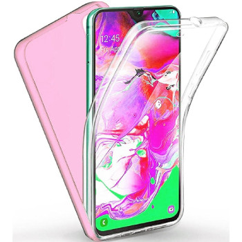 Θήκη Μπρος/Πίσω 360° για Samsung A505F Galaxy A50 - Χρώμα: Ρόζ