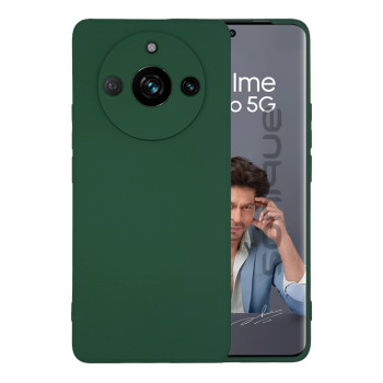 Θήκη Πλάτης Σιλικόνης Soft για Realme 11 Pro Plus - Χρώμα: Σκούρο Πράσινο