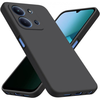 Θήκη Πλάτης Σιλικόνης Απλή για Xiaomi Redmi 15C - Χρώμα: Μαύρο