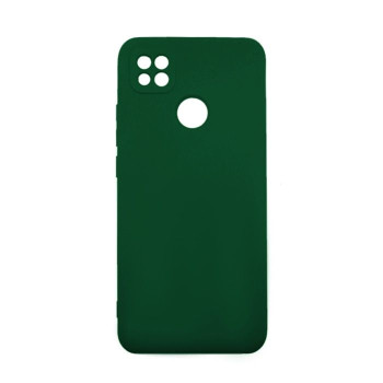 Θήκη Πλάτης Σιλικόνης Soft με Προστασία Κάμερας για Xiaomi Redmi 9C / 10A - Χρώμα: Σκούρο Πράσινο