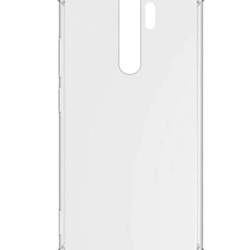 Θήκη Πλάτης Σιλικόνης Anti Shock για Xiaomi Redmi Note 8 Pro - Χρώμα: Διάφανο