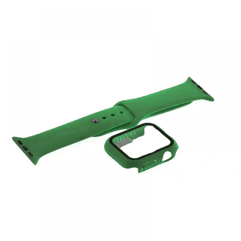 Θήκη με Λουράκι Σιλικόνης για Smart Watch Apple 42/44mm - Χρώμα: Απαλό Πράσινο