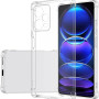 Θήκη Πλάτης Σιλικόνης Antishock για Xiaomi Redmi Note 12 5G - Χρώμα: Διάφανο