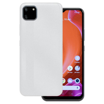 Θήκη Πλάτης Σιλικόνης Απλή για Realme C11 2021 - Χρώμα: Λευκό