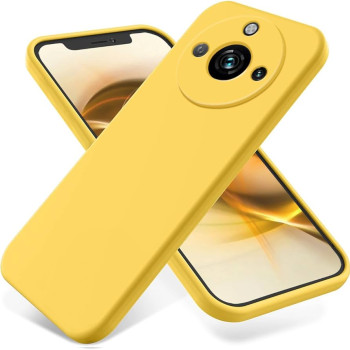 Θήκη Πλάτης Σιλικόνης Soft για Realme 11 Pro / 11 Pro + - Χρώμα: Κίτρινο