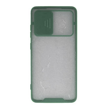 Πλαστική Θήκη Πλάτης με Πλαίσιο Σιλικόνης και Προστασία Κάμερας για iPhone 12 Pro - Χρώμα: Σκούρο Πράσινο