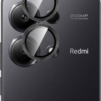 Full Glue Tζαμάκι Προστασίας Πίσω Κάμερας με Μεταλλικό Πλαίσιο για Xiaomi Redmi Note 13 4G - Χρώμα: Μαύρο Full Glue Tζαμάκι Προστασίας Πίσω Κάμερας με Μεταλλικό Πλαίσιο για Xiaomi Redmi Note 13 4G - Χρώμα: Μαύρο