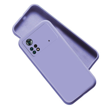 Θήκη Πλάτης Σιλικόνης Soft για Xiaomi Poco M4 Pro 5G - Χρώμα: Λιλά