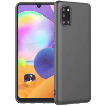 Θήκη Πλάτης Σιλικόνης Απλή για Samsung Galaxy A31 - Χρώμα: Σκούρο Γκρί Θήκη Πλάτης Σιλικόνης Απλή για Samsung Galaxy A31 - Χρώμα: Σκούρο Γκρί