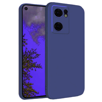 Θήκη Πλάτης Σιλικόνης Soft για Oppo Reno7 5G - Χρώμα: Σκούρο Μπλε