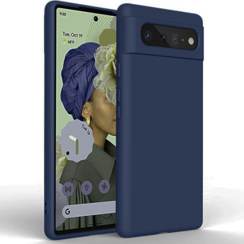 Θήκη Πλάτης Σιλικόνης Soft για Google Pixel 6 - Χρώμα: Σκούρο Μπλε