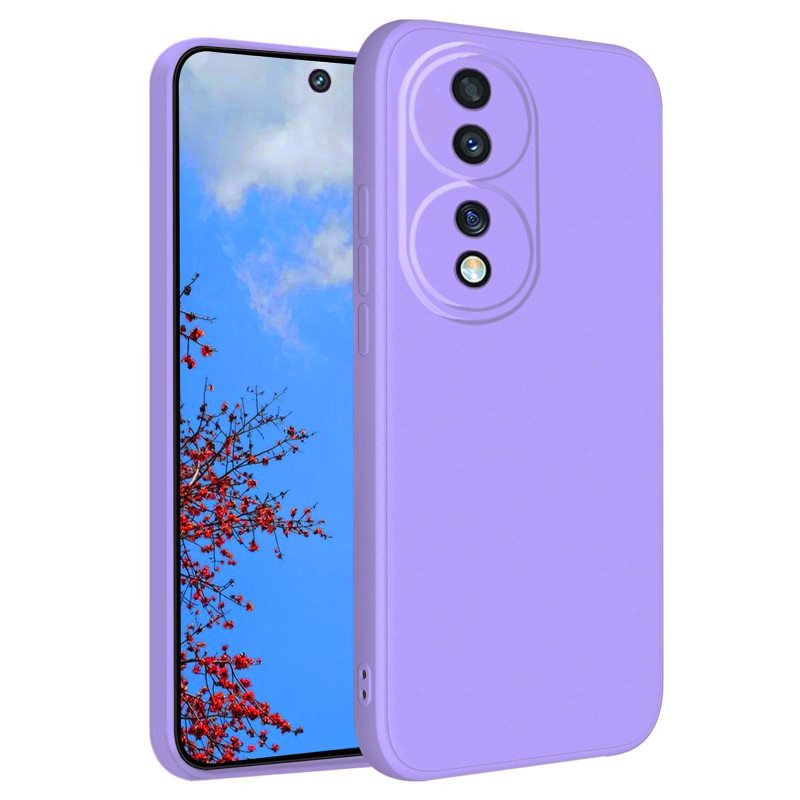 Θήκη Πλάτης Σιλικόνης Soft για Honor 70 - Χρώμα: Λιλά