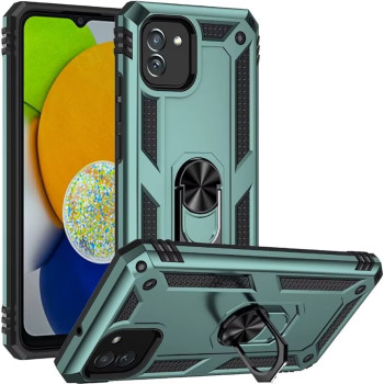 Σκληρή Θήκη Πλάτης Armor με Βάση Στήριξης για Xiaomi Redmi Note 12 Pro 5G/Poco X5 Pro - Χρώμα: Σκούρο Πράσινο