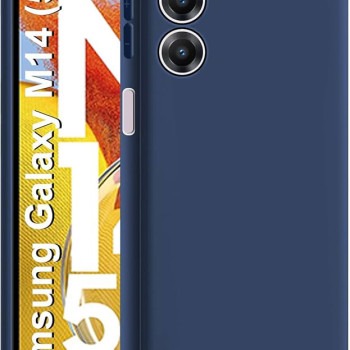 Θήκη Πλάτης Σιλικόνης Απλή για Samsung Galaxy M14 - Χρώμα: Σκούρο Μπλέ Θήκη Πλάτης Σιλικόνης Απλή για Samsung Galaxy M14 - Χρώμα: Σκούρο Μπλέ