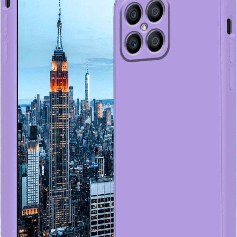 Θήκη Πλάτης Σιλικόνης Soft για Honor X8 - Χρώμα: Λιλά