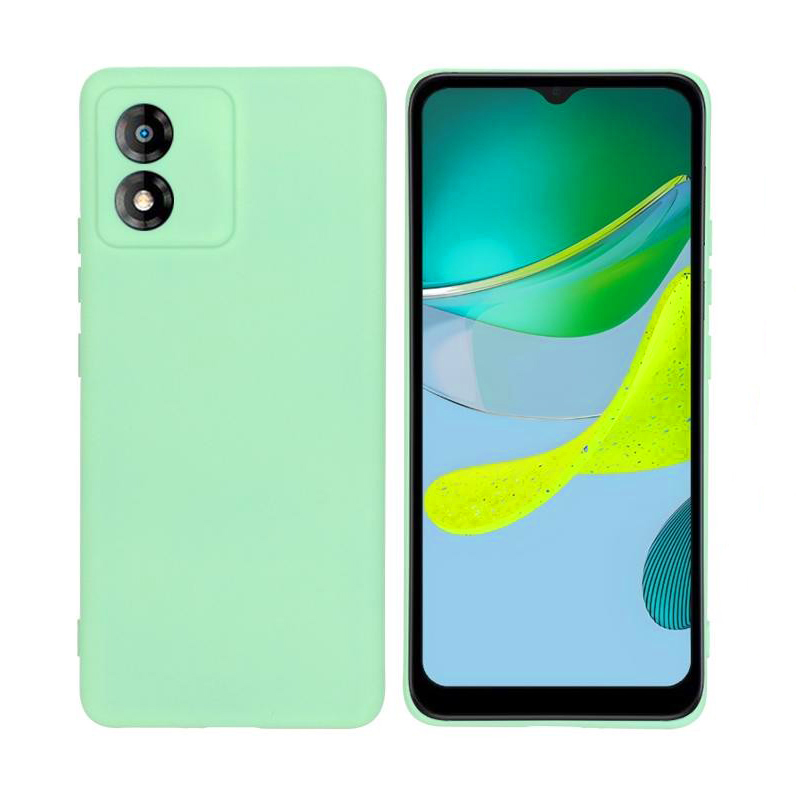 Θήκη Πλάτης Σιλικόνης Soft για Motorola E13 - Χρώμα: Απαλό Πράσινο