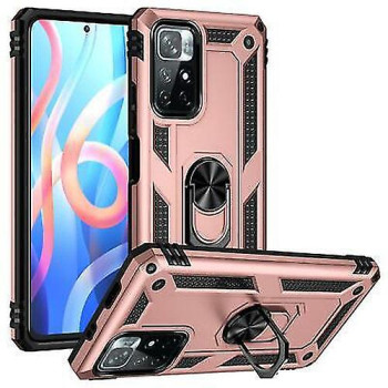 Σκληρή Θήκη Πλάτης Armor με Βάση Στήριξης για Xiaomi Redmi Note 11 / Note 11S - Χρώμα: Ρόζ Χρυσό Σκληρή Θήκη Πλάτης Armor με Βάση Στήριξης για Xiaomi Redmi Note 11 / Note 11S - Χρώμα: Ρόζ Χρυσό