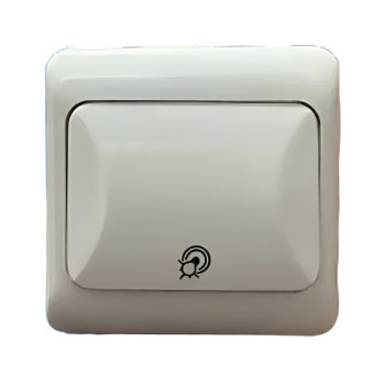 Διακόπτης Μπουτόν Φως - Χρώμα: Λευκό