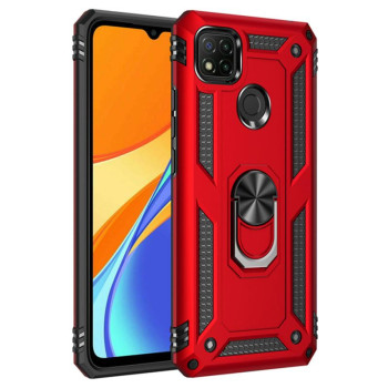 Σκληρή Θήκη Πλάτης Armor με Βάση Στήριξης για Xiaomi Redmi Note 9T - Χρώμα: Κόκκινο Σκληρή Θήκη Πλάτης Armor με Βάση Στήριξης για Xiaomi Redmi Note 9T - Χρώμα: Κόκκινο