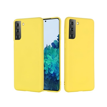 Θήκη Πλάτης Σιλικόνης Soft για Samsung Galaxy S21 Plus - Χρώμα: Κίτρινο