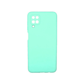 Θήκη Πλάτης Σιλικόνης Απλή με Προστασία Κάμερας για Samsung A127 Galaxy A12 - Χρώμα: Μέντα