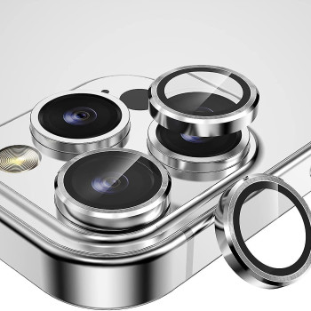 Τζαμάκι Προστασίας Κάμερας για iPhone 14 Pro Max - Χρώμα: Ασημί Τζαμάκι Προστασίας Κάμερας για iPhone 14 Pro Max - Χρώμα: Ασημί