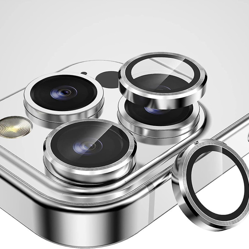 Τζαμάκι Προστασίας Κάμερας για iPhone 14 Pro Max - Χρώμα: Ασημί