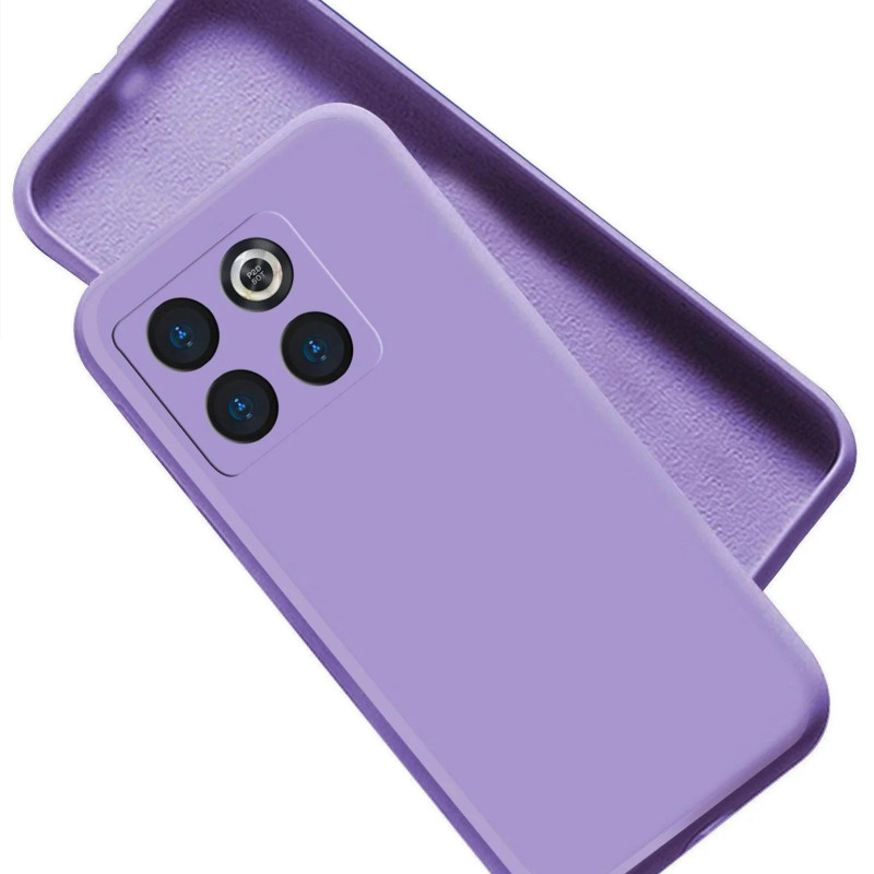Θήκη Πλάτης Σιλικόνης Soft για Oneplus 10T - Χρώμα: Λιλά