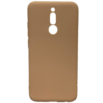 Θήκη Πλάτης Σιλικόνης Απλή για Xiaomi Redmi 8 - Χρώμα: Καφέ