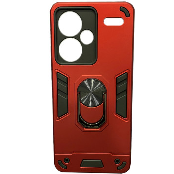 Σκληρή Θήκη Πλάτης Armor με Βάση Στήριξης για Xiaomi Redmi Note 13 Pro Plus - Χρώμα: Κόκκινο Σκληρή Θήκη Πλάτης Armor με Βάση Στήριξης για Xiaomi Redmi Note 13 Pro Plus - Χρώμα: Κόκκινο